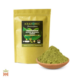 Super Borneo Green Nano Kratom (Mitragyna speciosa) - Hojas en polvo de Indonesia